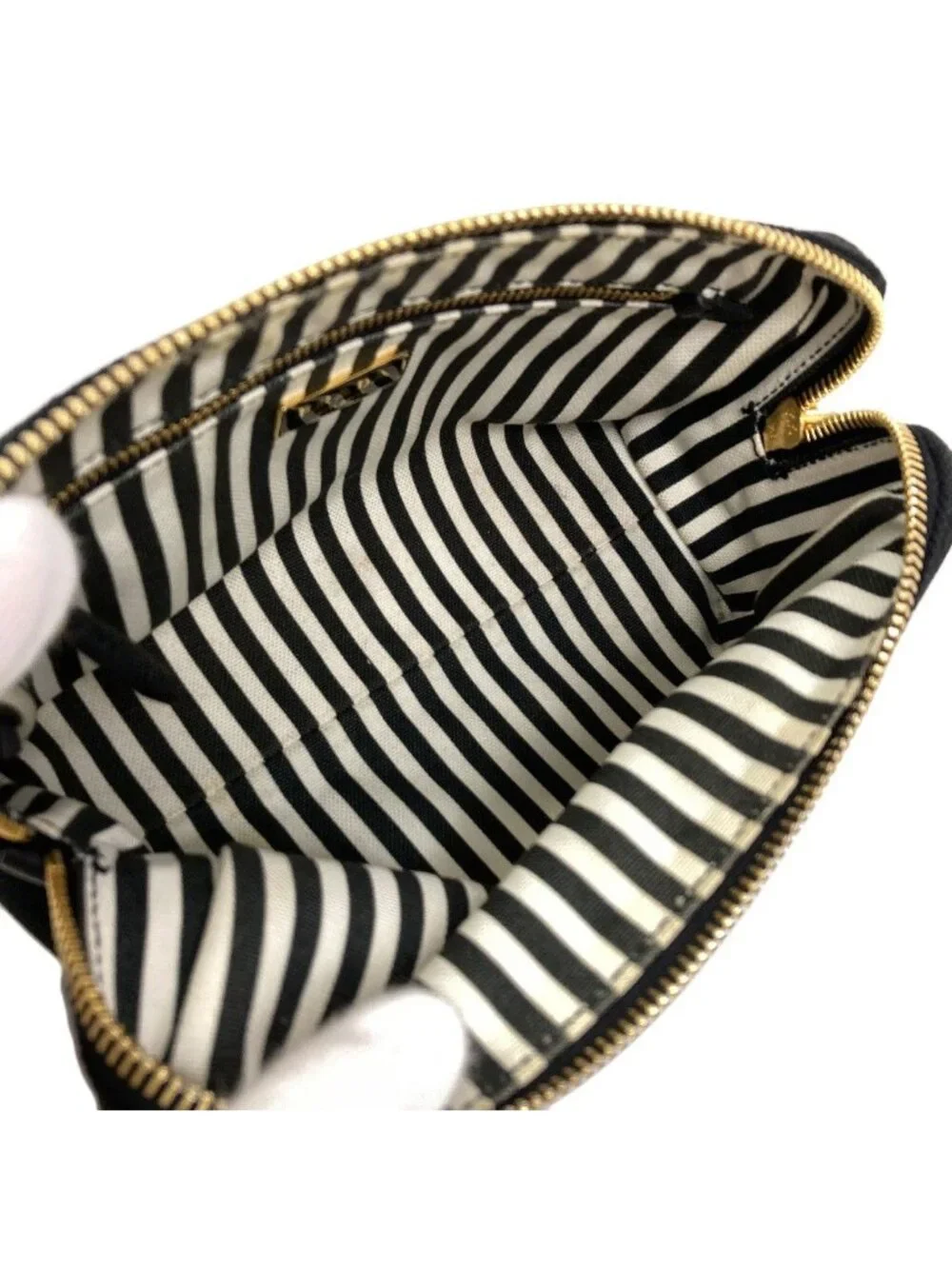Prada Logo Makeup Pouch Canvas